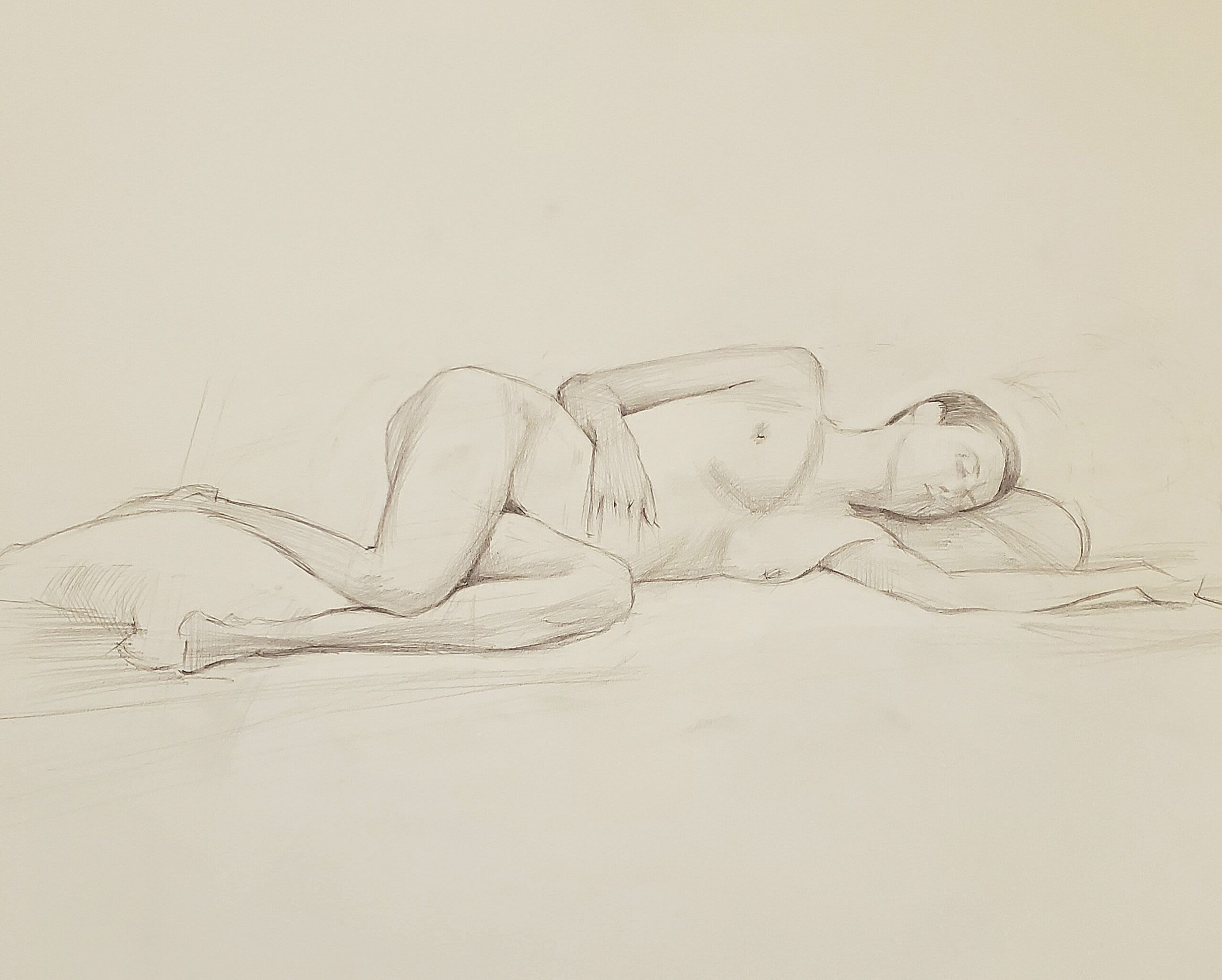 Female Study - Reclining Nude